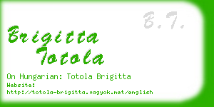 brigitta totola business card